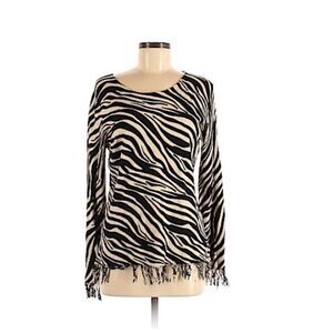 Monroe & Main Zebra print Pullover Sweater size  L